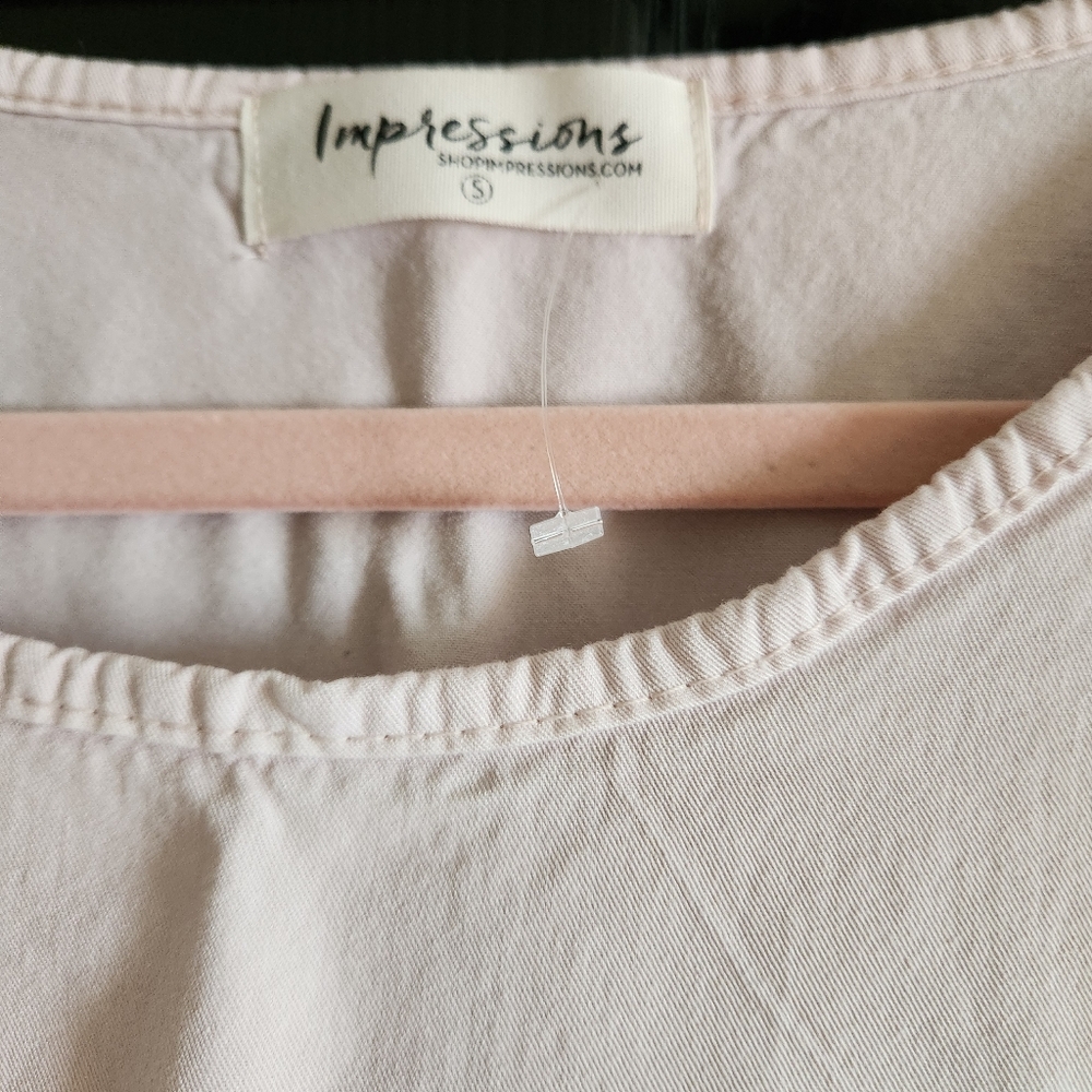 Drift Away Shift Tunic Light Pink Tye Dye Pattern Top - Picture 5 of 10